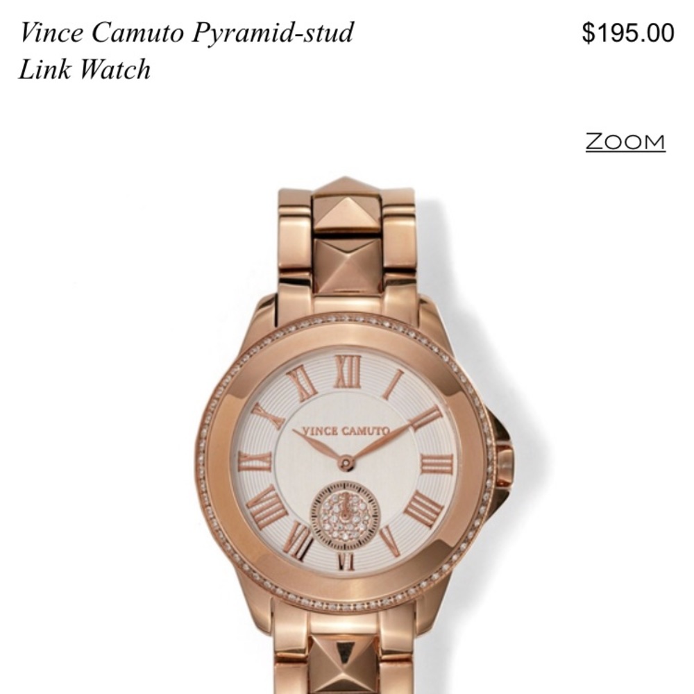 Gold Clean-Classic Diamond Vince Camuto Watch